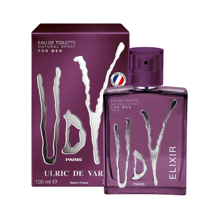 UDV Elixir bottle and box