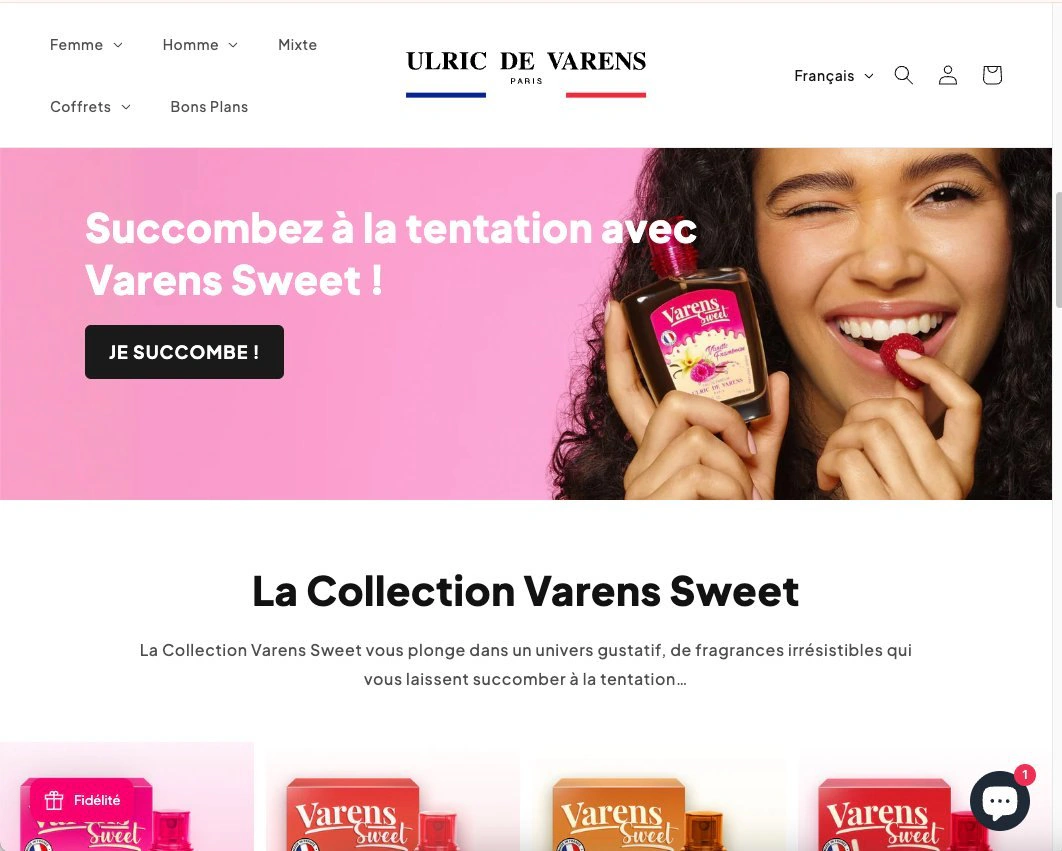 Official Ulric de Varens e-commerce site