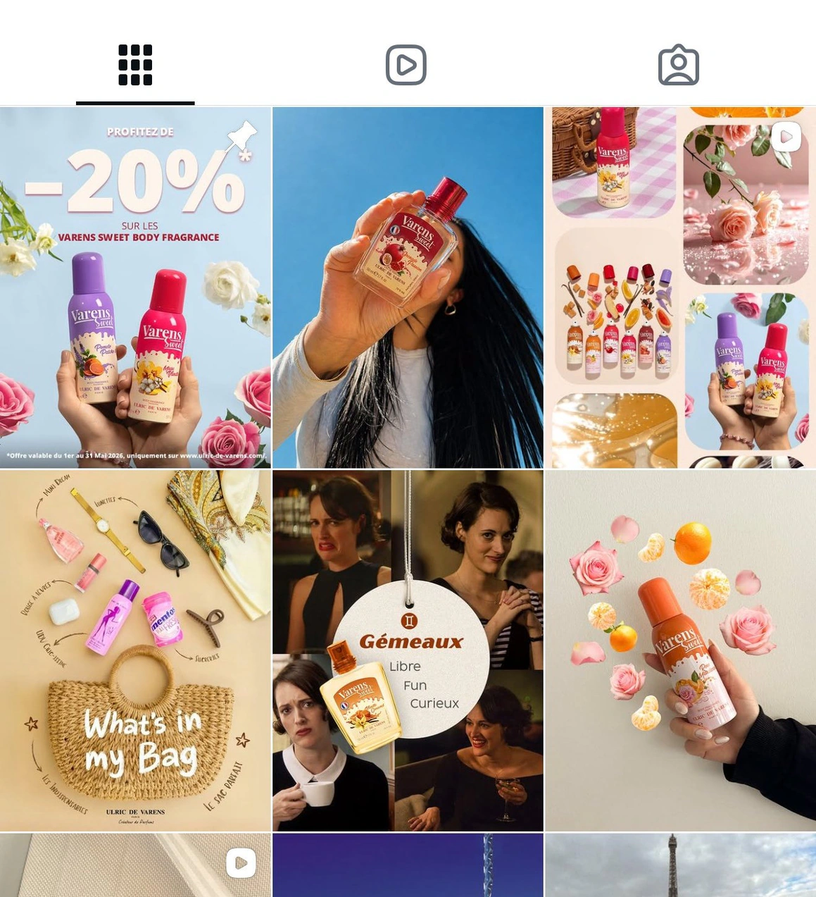 Ulric de Varens Instagram grid