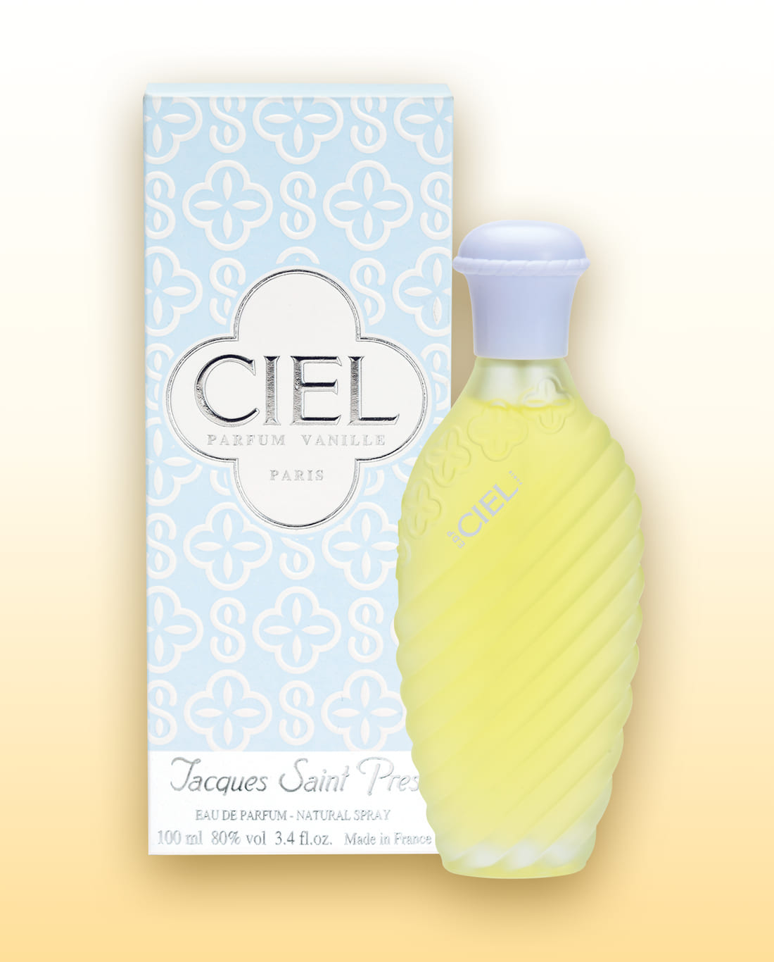 Ciel eau de parfum beside its carton.